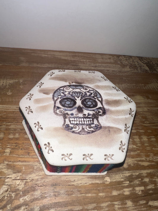 Day of the Dead | Hexagon-Shaped Jewelry Box