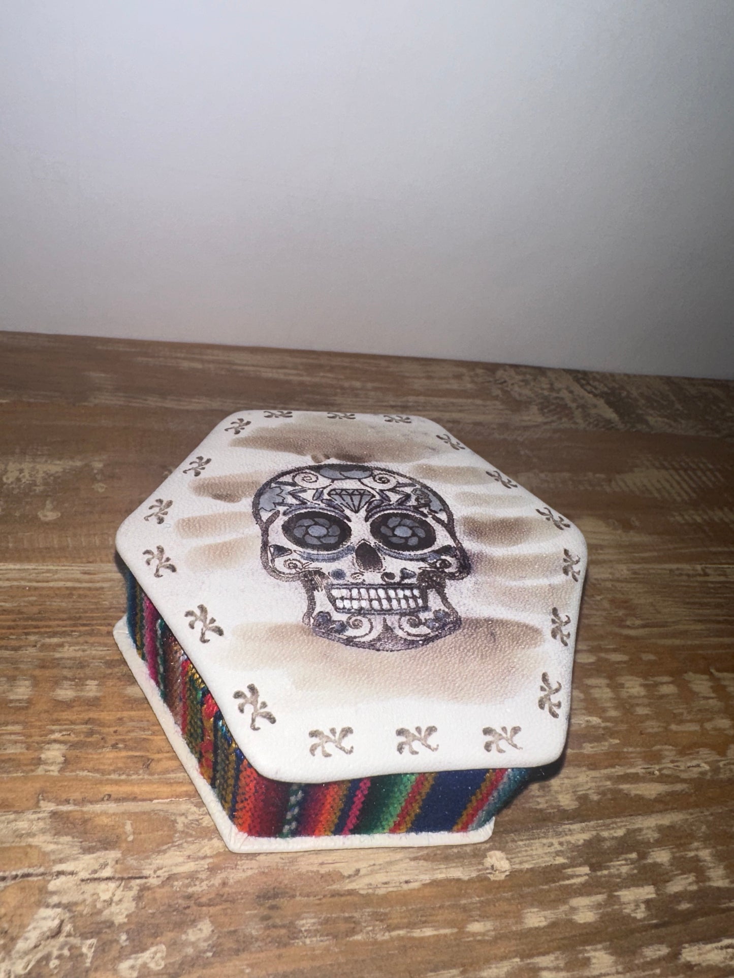 Day of the Dead | Hexagon-Shaped Jewelry Box