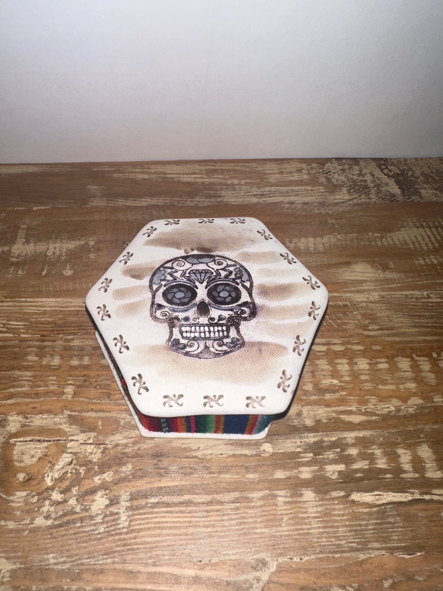 Day of the Dead | Hexagon-Shaped Jewelry Box